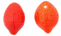 Fruit Beads - 3D : Lemon - Opaque Orange Multi