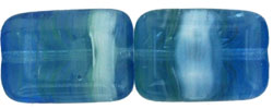 Flat Rectangles 12 x 8mm : HurriCane Glass - Icy Plunge