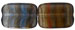 Flat Rectangles 12/8mm : HurriCane Glass - Dusky