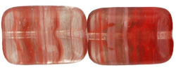 Flat Rectangles 12 x 8mm : HurriCane Glass - Cinnamon Stripes