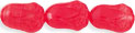 Tulips 12/8mm : HurriCane Glass - Crystal/Red