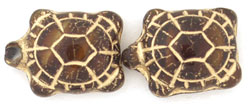 Turtles 19 x 14mm : Chroust - Gold Inlay