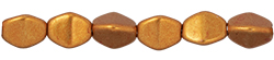 Pinch Beads 5 x 3mm : ColorTrends: Saturated Metallic Russet Orange