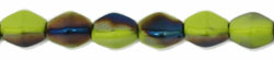 Pinch Beads 5 x 3mm : Blue Iris - Opaque Olivine