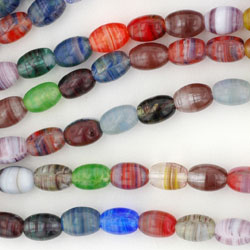 Rice Beads 7/5mm : HurriCane Glass - Multi Mix
