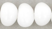 Nuggets 8 x 6mm : Opaque White
