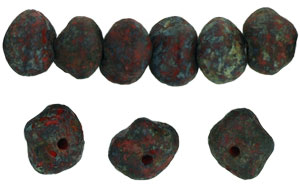Nugget Spacers 8/10mm : Opaque Red - Stone Picasso