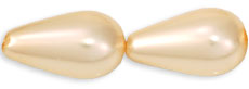 Pearl Coat - Vertical Drops 15 x 8mm: Pearl - Vanilla