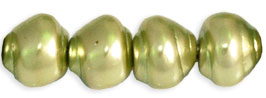 Pearl Coat - Snail Shells 7 x 6mm: Pearl - Olive