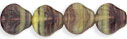 Shells 9/9mm : HurriCane Glass - Dark Amethyst/Yellow