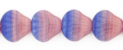 Shells 9 x 9mm : HurriCane Glass - Blue/Pink