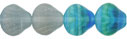 Shells 9/9mm : HurriCane Glass - Matte High Tide/Low Tide Mix