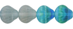 Shells 9 x 9mm : HurriCane Glass - Matte - High Tide/Low Tide Mix