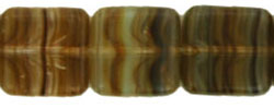 Flat Squares 9mm : HurriCane Glass - Pistachio Mocha