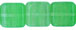 Flat Squares 9mm : HurriCane Glass - Grass Green