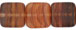 Flat Squares 9mm : HurriCane Glass - Matte - Tawny