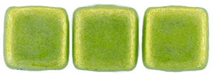 CzechMates Tile Bead 6mm : ColorTrends: Saturated Metallic Lime Punch