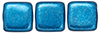 CzechMates Tile Bead 6mm : ColorTrends: Saturated Metallic Nebulas Blue