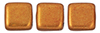 CzechMates Tile Bead 6mm : ColorTrends: Saturated Metallic Russet Orange