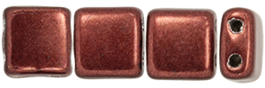 CzechMates Tile Bead 6mm : ColorTrends: Saturated Metallic Chicory Coffee
