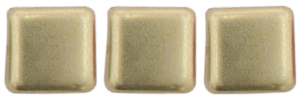 CzechMates Tile Bead 6mm : ColorTrends: Sueded Gold Cloud Dream