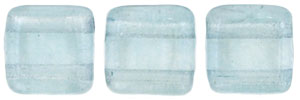CzechMates Tile Bead 6mm : Luster - Transparent Blue