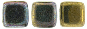 CzechMates Tile Bead 6mm : Oxidized Bronze Clay