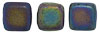 CzechMates Tile Bead 6mm : Matte - Iris - Green