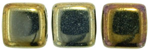 CzechMates Tile Bead 6mm : Iris - Brown