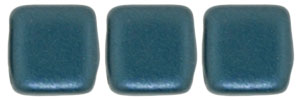 CzechMates Tile Bead 6mm : Pearl Coat - Steel Blue