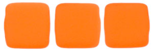 CzechMates Tile Bead 6mm : Neon Orange