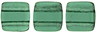 CzechMates Tile Bead 6mm : Prairie Green