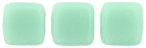 CzechMates Tile Bead 6mm : Opaque Pale Jade