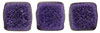CzechMates Tile Bead 6mm : Metallic Suede - Purple