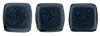 CzechMates Tile Bead 6mm : Metallic Suede - Dk Blue