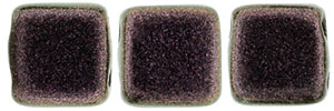 CzechMates Tile Bead 6mm : Polychrome - Pink Olive