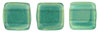CzechMates Tile Bead 6mm : Luster Iris - Atlantis Green