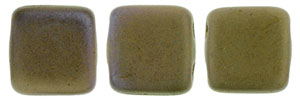 CzechMates Tile Bead 6mm : Matte - Oxidized Bronze Clay