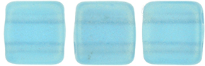 CzechMates Tile Bead 6mm : Sueded Gold Teal