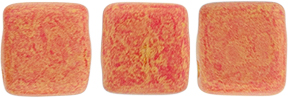 CzechMates Tile Bead 6mm : Pacifica - Strawberry