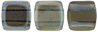 CzechMates Tile Bead 6mm : Montana Blue - Celsian
