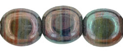 Beveled Ovals 10 x 9mm : Hurricane Glass - Luster - Enlightenment