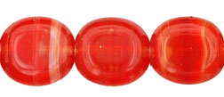 Beveled Ovals 10 x 9mm : HurriCane Glass - Cherry Bomb