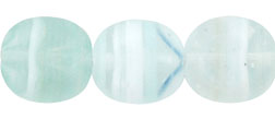 Beveled Ovals 10 x 9mm : HurriCane Glass - Matte - Snow Queen