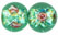 Silver Foil Flowers 10mm: Light Green