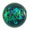 Silver Foil Flowers 12mm : Green Emerald