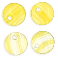 Lentils 6mm : HurriCane Glass - Silky Yellow/Crystal