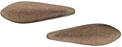 CzechMates Two Hole Daggers 16 x 5mm : ColorTrends: Saturated Metallic Autumn Maple