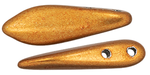 CzechMates Two Hole Daggers 16 x 5mm : ColorTrends: Saturated Metallic Hazel