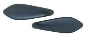 CzechMates Two Hole Daggers 16 x 5mm : Pearl Coat - Charcoal